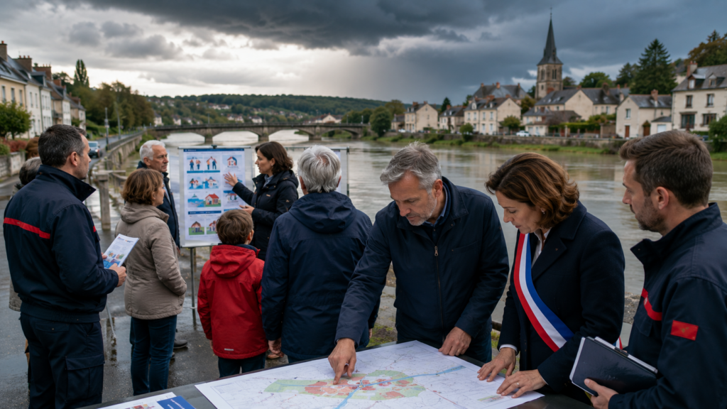 Préparation communale aux risques majeurs avec PCS, DICRIM et information des habitants.